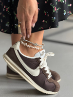 Браслет на ногу кристаллический