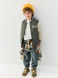 Бомбер с утеплителем "Папоротник"