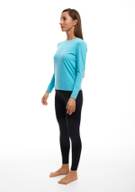 ТАЙТСЫ С ПОЯСОМ ЖЕНСКИЕ SFA FULL TIGHT | BLACK SKYBLUE