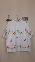 Рубашка Soeurs Усыпанная Цветами/Flowers Basket Short Sleeve Shirt белая