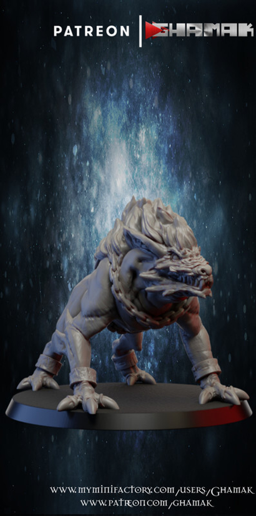 Grand Alliance Chaos Creatures of Chaos Гончая Хаоса №2 миниатюра для dnd, днд, pathfinder, фентези, Настольная игра, НРИ, Варгейм, РПГ