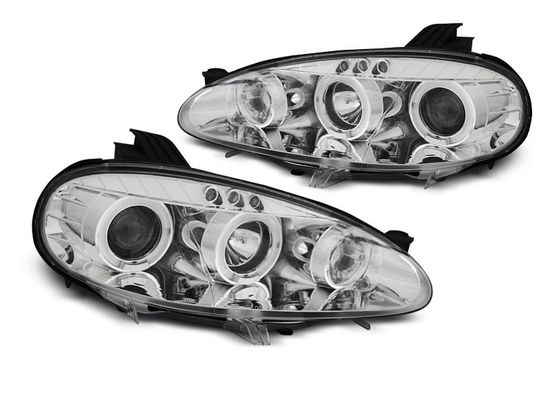 Передние фары Angel Eyes для Mazda MX5 NB (01-05) хромированные