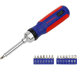 Реверсивная отвертка с трещоткой WORKPRO 3-72 15в1 (14 насадок) WP221061