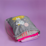 Мешок в садик 33х40, Котик (серый)