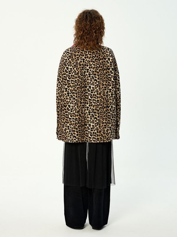 Рубашка Leo Wild джинсовая леопардовая - фото 2