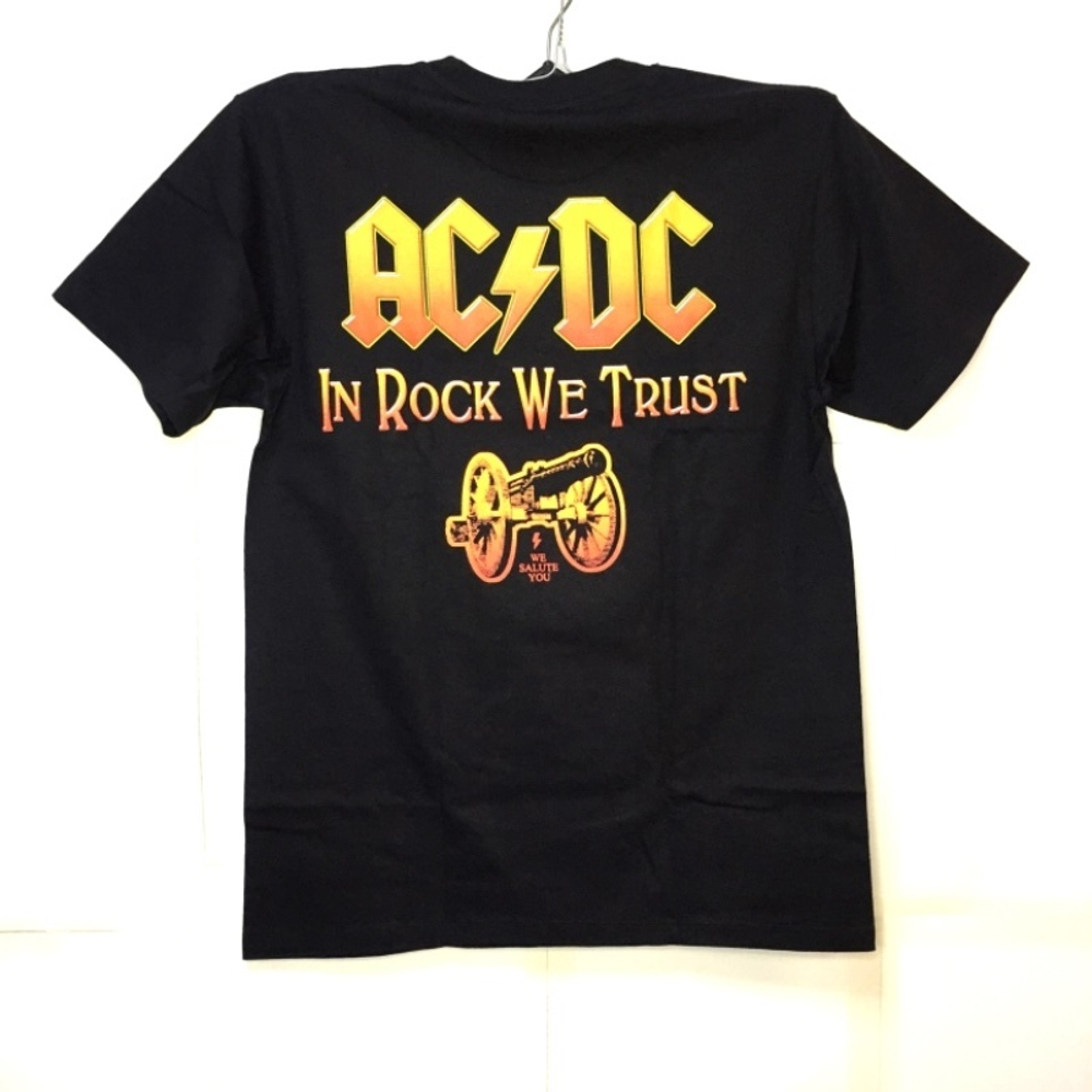 Футболка тайланд AC DC RocK or Bust гитарист (XS)