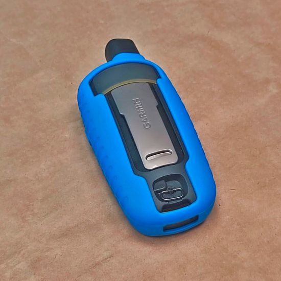 Чехол для Garmin GPSMAP 65/64/62 силикон (Голубой)