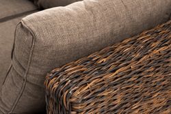 "Лунго" трансформирующаяся лаунж-зона из искусственного ротанга (гиацинт), цвет коричневый