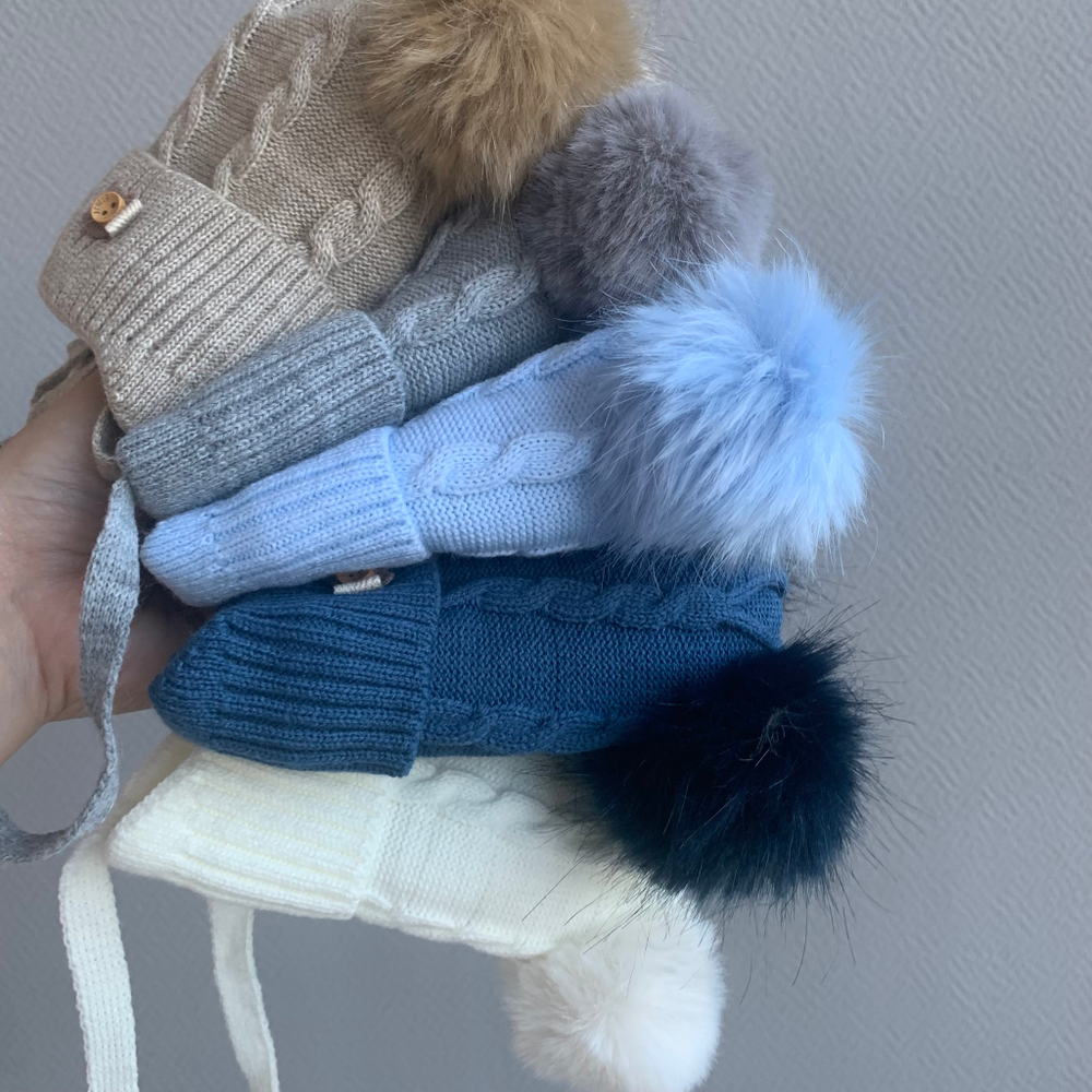 Шапка детская с пампушкой "Al-Naz Beary Baby"