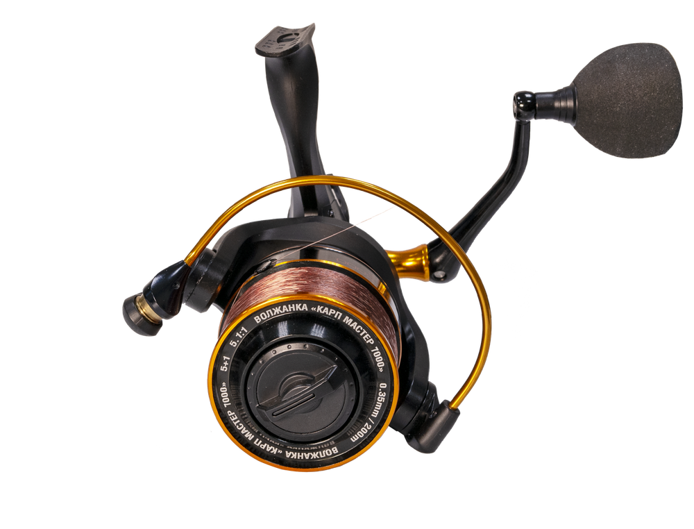 Волжанка Карп Мастер 7000 катушка б/ин (5+1подш) 0.35мм/200м с байтраннером