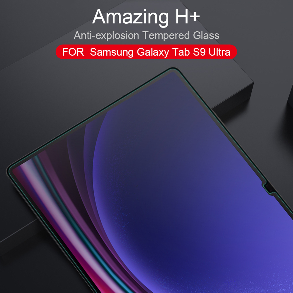 Антибликовое закаленное стекло от Nillkin для планшета Samsung Galaxy Tab S9 Ultra и Tab S10 Ultra, толщина 0,3мм, серия Anti-Explosion Glass Screen Protector