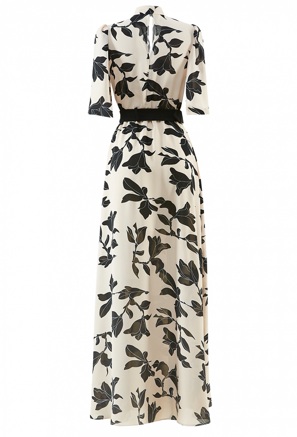 Длинное платье с разрезом и с поясом 29-01-20 SS