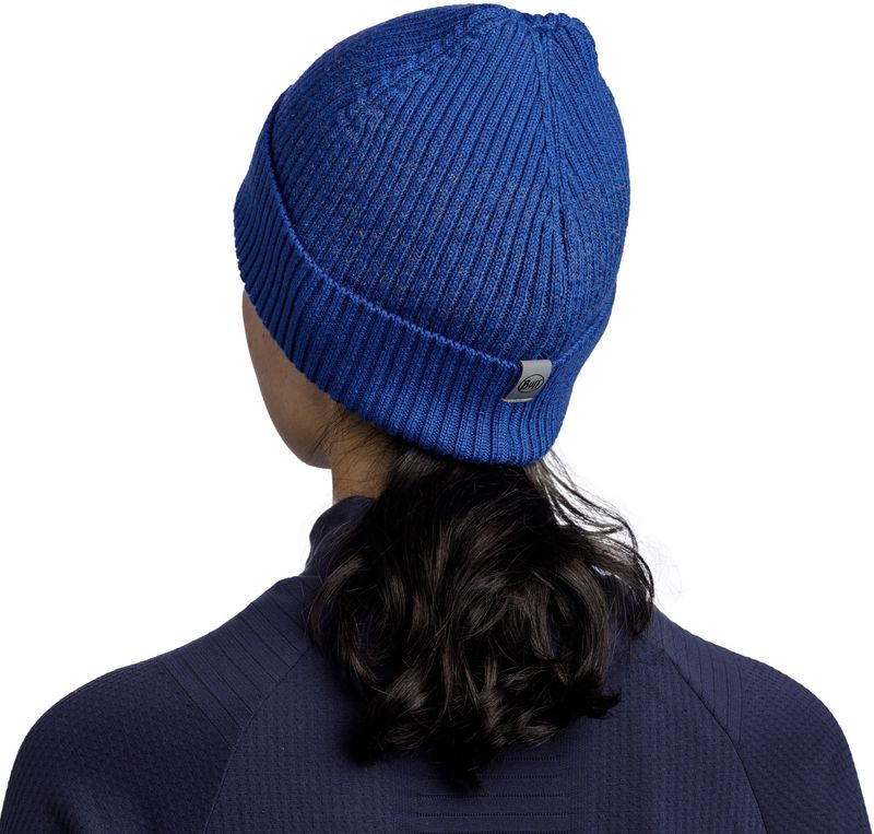 Шапка Buff Merino Active Hat Solid Cobalt Фото 8