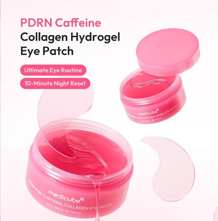 Medicube Патчи для глаз с коллагеном и кофеином PDRN Pink Caffeine Collagen Eye Patch, 60шт