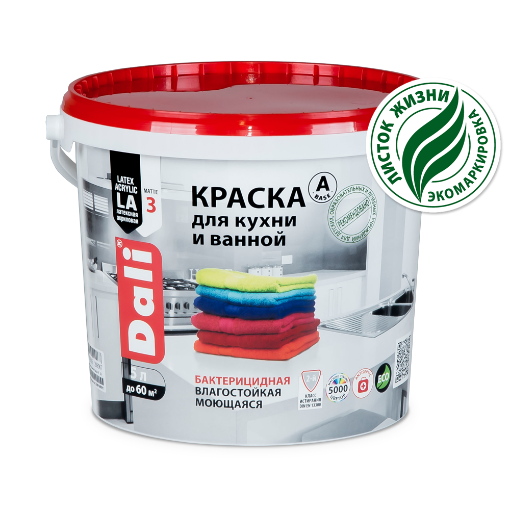 DALI Краска для кухни и ванной База А 5л