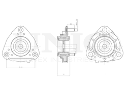 Опора амортизатора передняя UNIO RMP-13016