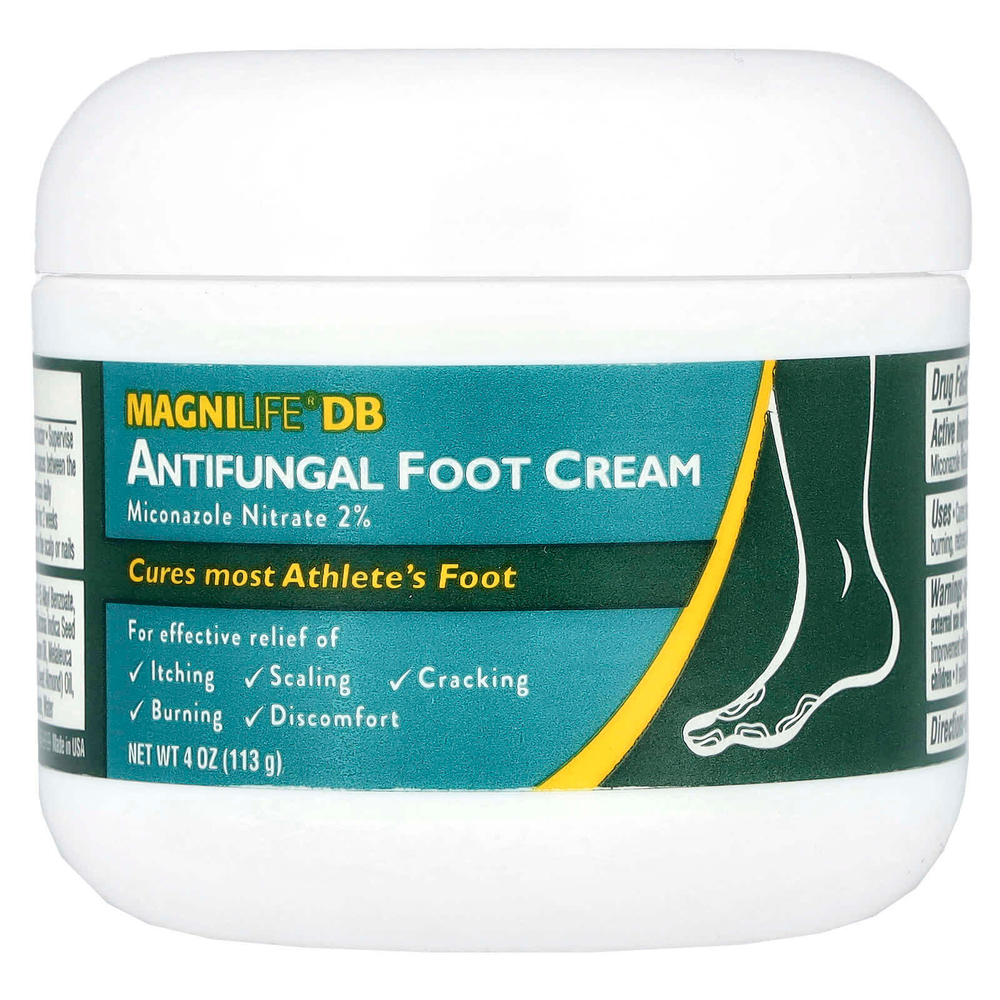 MagniLife, Противогрибковый крем для ног, 2% нитрат миконазола, 113 г (4 унции)
