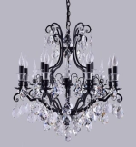 Подвесная люстра Crystal Lux MAGNIFICO MAGNIFICO SP13 BLACK/TRANSPARENT