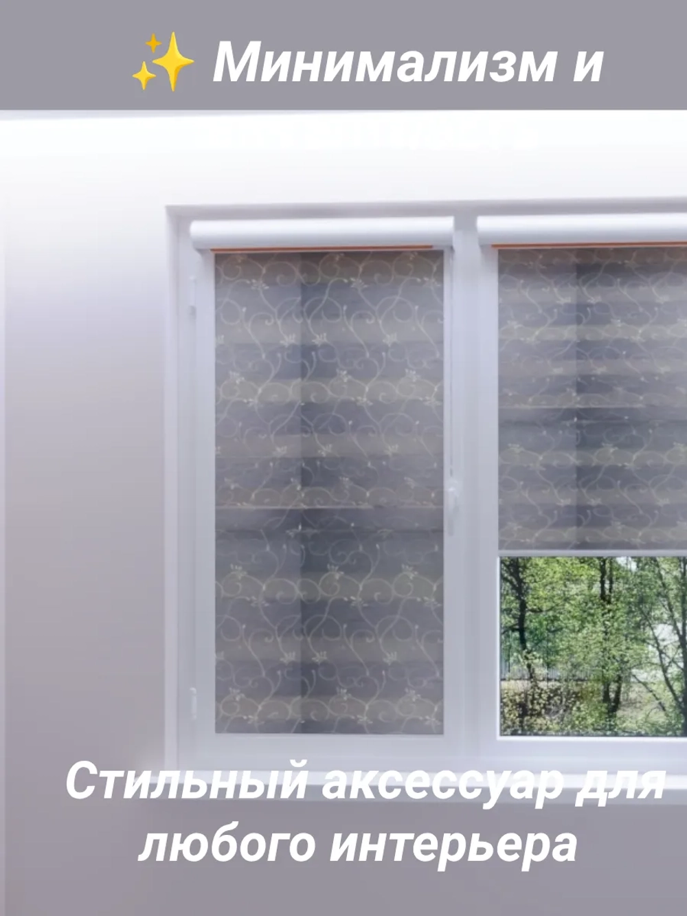 Рулонные шторы День-Ночь 58х160 см
