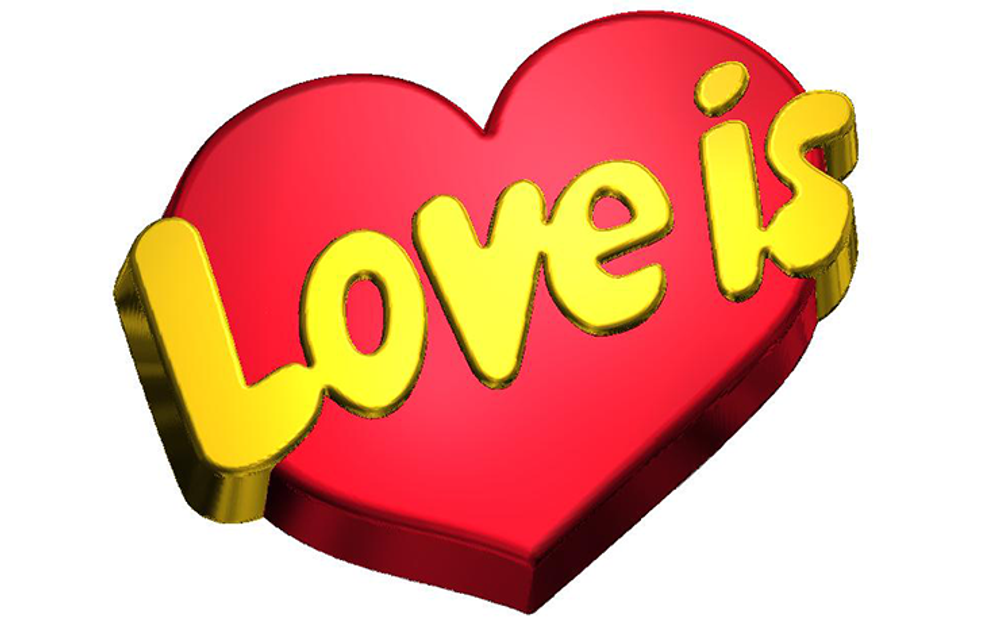 Форма пластиковая для шоколада LOVE IS (Россия)