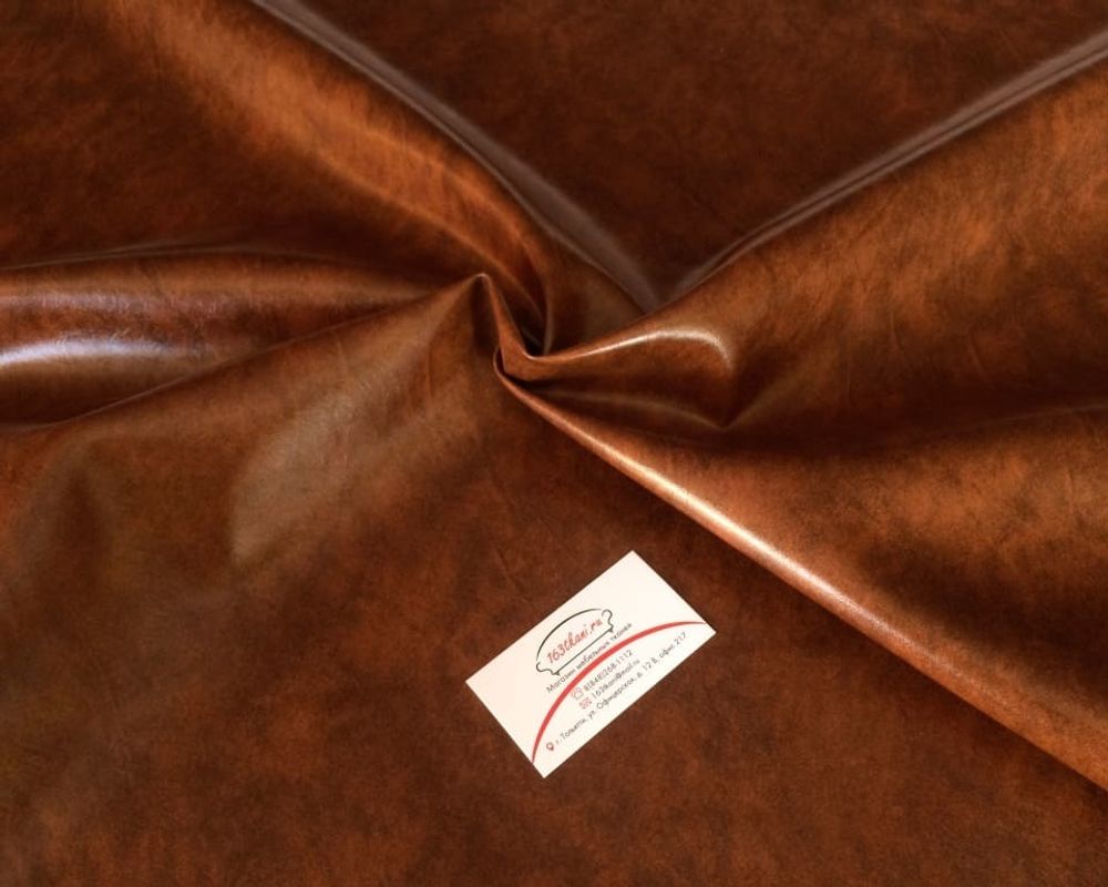 Искусственная кожа лаки браун 313