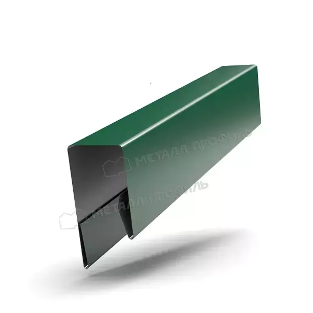Планка П-образная 13х27х2000 (ПЭ-01-6005-0,4) Зеленый