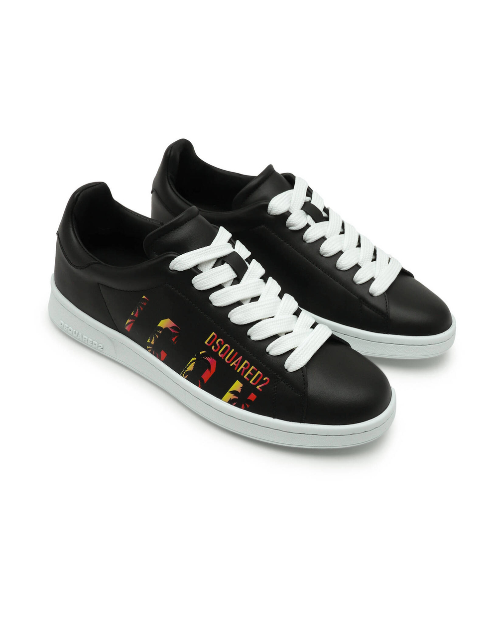 Кожаные кроссовки Dsquared2 - черный(SNM0175 01506232)