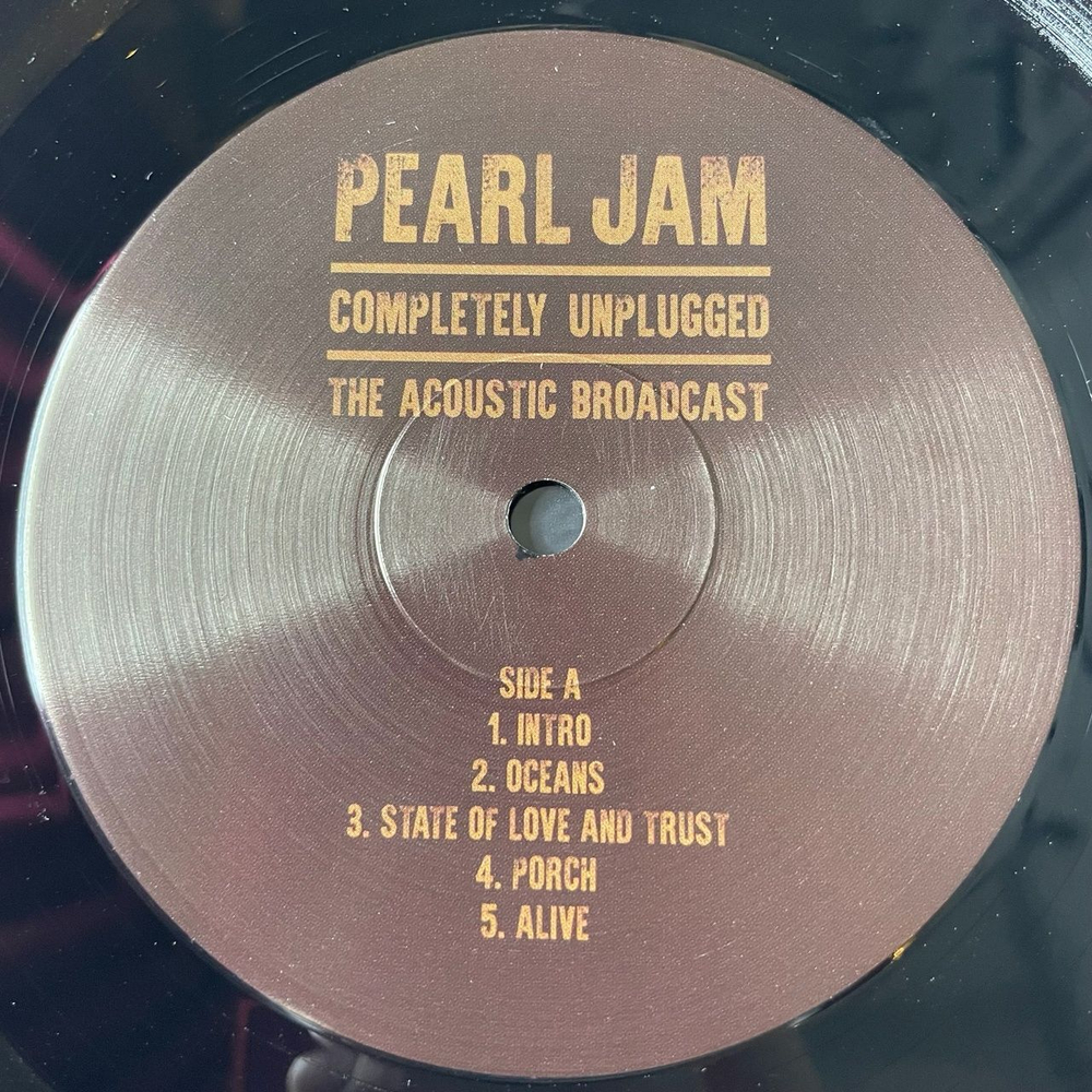 Винтажная виниловая пластинка LP Pearl Jam Completely Unplugged The Acoustic Broadcast (EU 2021)