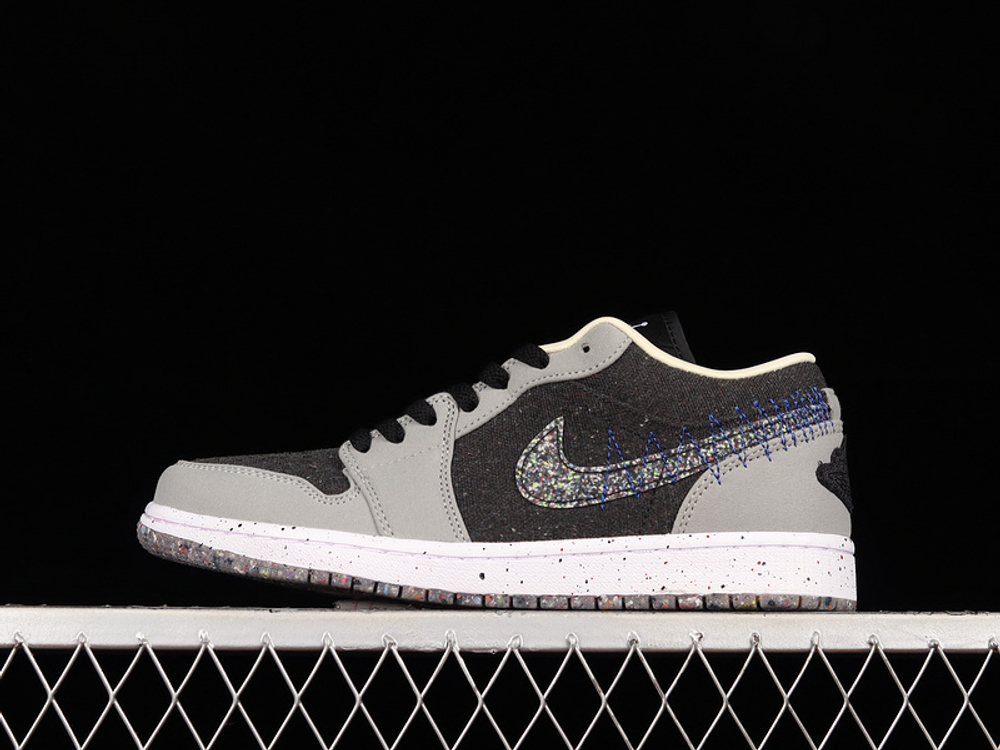 Nike Air Jordan 1 Low SE Crater Black Grey Low futbasket.ru