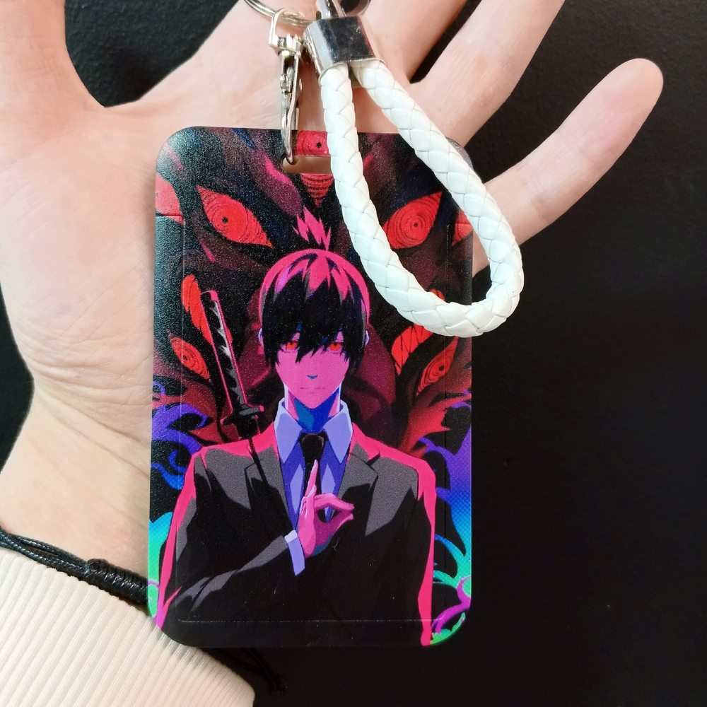 Кардхолдер с ремешком "Человек-бензопила"