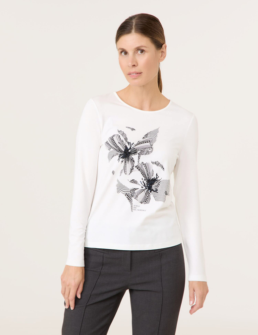 Лонгслив из модала и хлопка