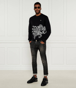 Кожаные кроссовки Hexagon Philipp Plein - черный(USC0676 PLE075N)