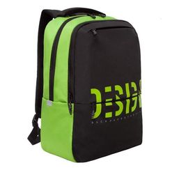 Çanta \ Bag \ RU-337-3 Рюкзак (/1 черный - салатовый)