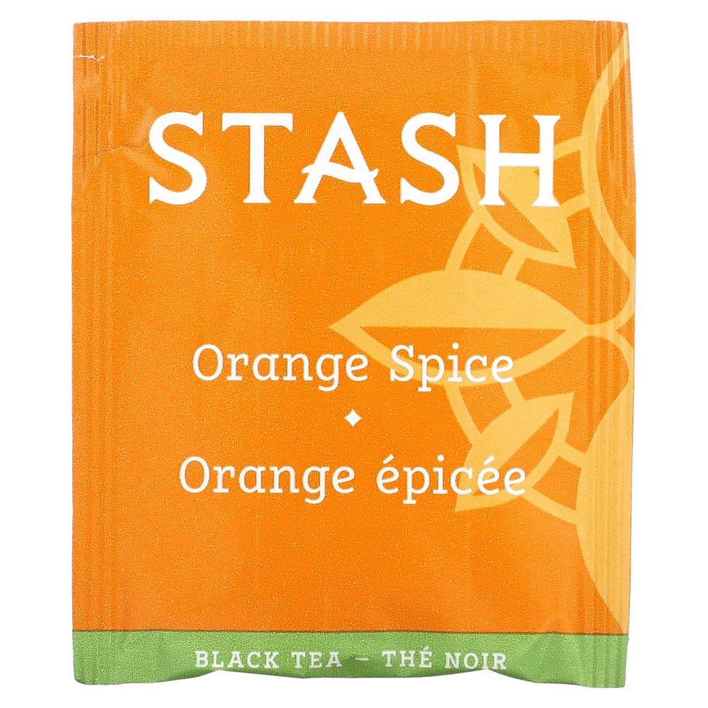 Stash Tea, Черный чай, апельсин, 20 чайных пакетиков, 38 г (1,3 унции)