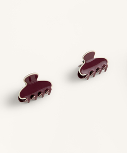 OYSHO Две заколки для волос Piping, бордовый