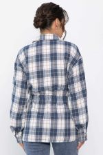Рубашка хлопковая Джанет (сине-белая) Б14272-4М LT Collection