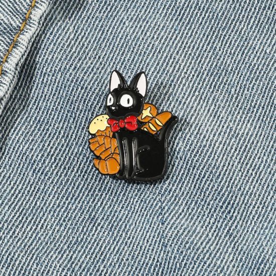 Значок Хаяо Миядзаки Ведьмина служба доставки. Дзи-Дзи, р-р 4,5х2см