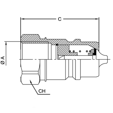 БРС ISO A BSP 1.1/4 - D1.1/4 Ниппель VSAA