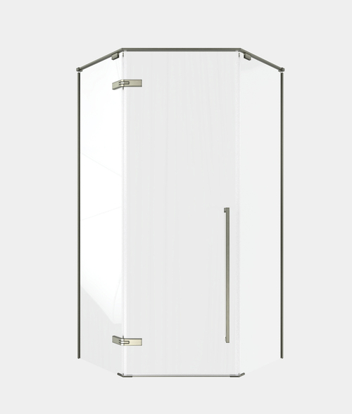 Timo Душевой угол TTSSP-90/13C-8, распаш 900*900*2000, проф никель, стекло проз 8 мм