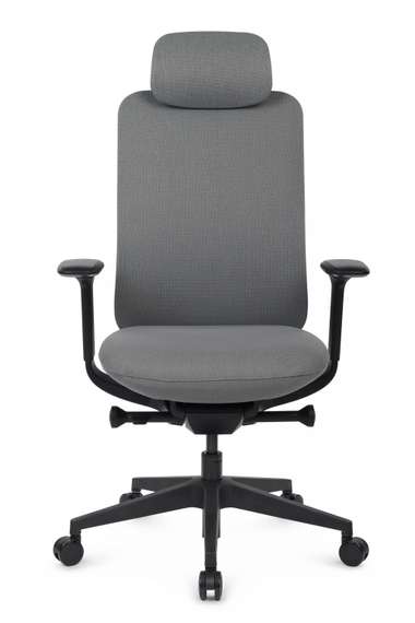 Кресло Antler EAN-001A Черный пластик/Серый