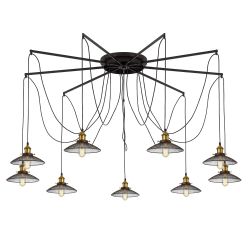 Citilux Эдисон CL451291 Люстра паук Венге Бронза