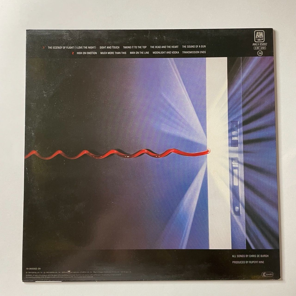 Винтажная виниловая пластинка LP Chris de Burgh Man On The Line (Holland 1984)