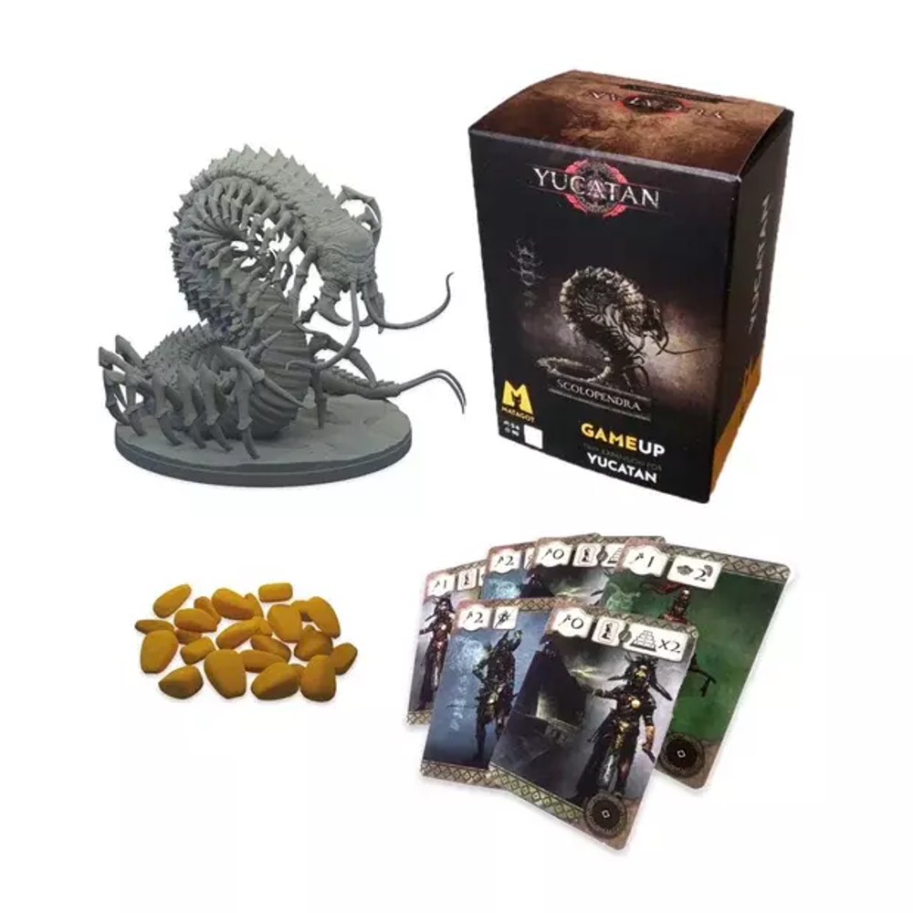 Набор из 4 минидополнений для игры Юкатан (Сколопендра, Змей видений, Булук Чабтан, Советники)