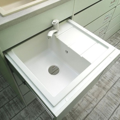 Мойка TOLERO R-107 белый №923 (туман), смеситель SKS1 белый