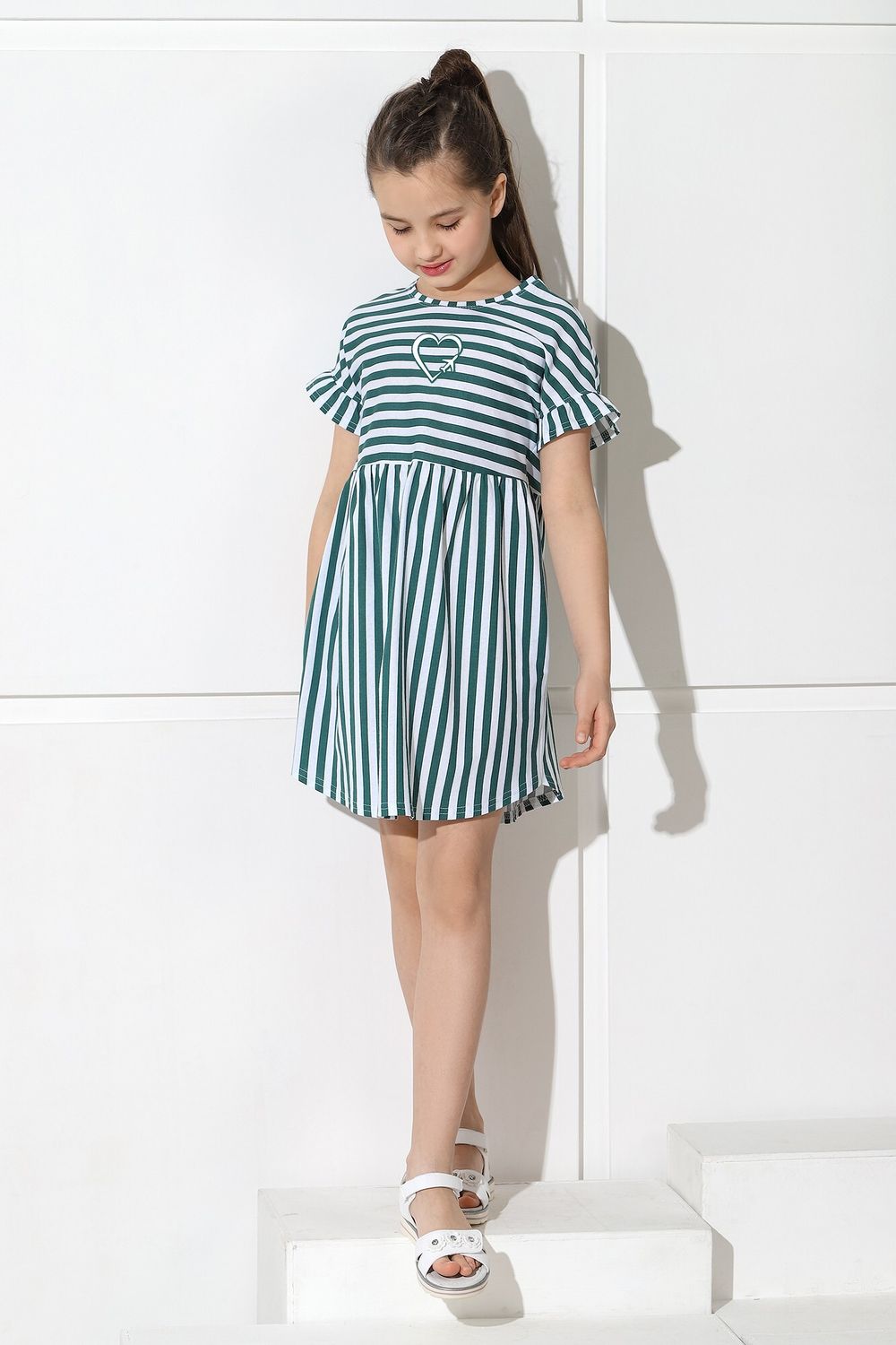 Платье для девочки Лагуна-1 Виотекс ЗЕЛЁНЫЙ