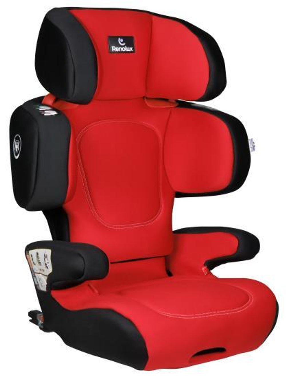 Детское автокресло Renolux StepFix с ISOFIX гр. 2/3 (Чёрный/красный)