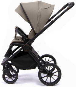 Детская коляска Peppy Monaco 3 в 1 с автокреслом Verona Beige Sandstone (песочный), рама черная