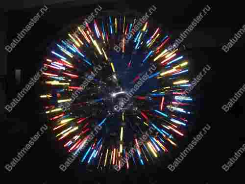 Светящийся зорб "Вселенная" ТПУ, усиленные сиденья, диаметр 3 м