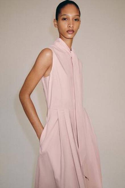 ZARA ПЛАТЬЕ-РУБАШКА — ZW COLLECTION, ПАСТЕЛЬНО-РОЗОВЫЙ