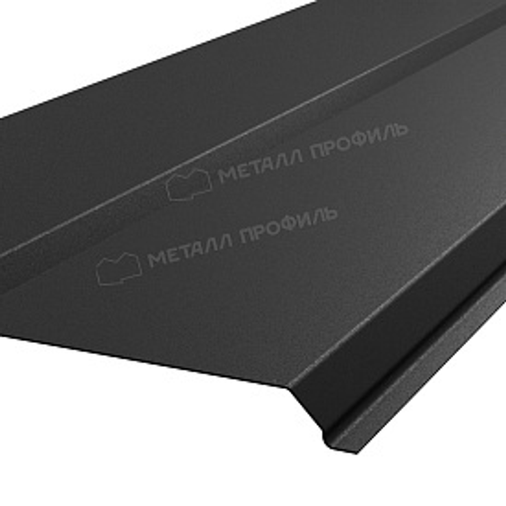 Сайдинг металлический L -Брус VikingMP E- RALL 9005 Черный 0.5мм